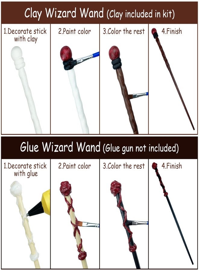 Maikoi Magic Wizard Wand Making Kit DIY Craft Set for Kids Adult Birthday Party Gift Make Your Own 16 Wands (45-Piece) - Image 4